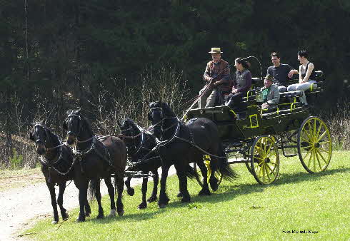 Vierspänner vor Cavaliersbreak Vierspänner vor Cavaliersbreak